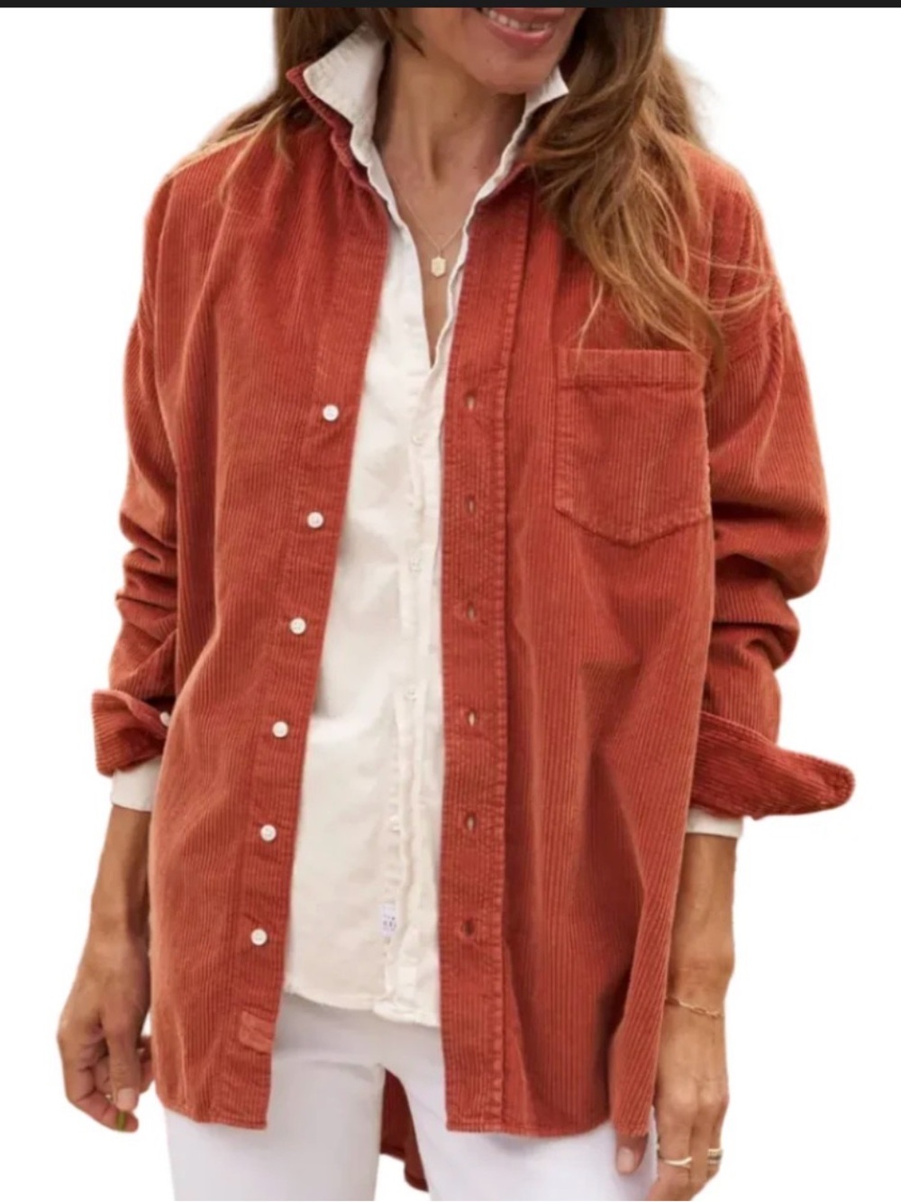Frank & Eileen Top Selling 100% Cotton/Italian Courdoury Top sz lg (oversized)